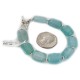 Certified Authentic Navajo Natural Blue Quartz Native American Bracelet 12921-2 Certified Authentic Navajo Natural Blue Quartz Native American Bracelet 12921-2