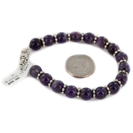 Navajo Nickel Natural Amethyst Bracelet NB151218011721 Navajo Nickel Natural Amethyst Bracelet NB151218011721