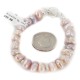 Certified Authentic Navajo Nickel Cultured Pearl Native American Bracelet 12921-7
