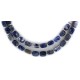 2 Strand Certified Authentic Navajo Natural Lapis Native American Necklace 17009