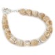 Navajo Nickel Natural Agate Bracelet 12920-4 Navajo Nickel Natural Agate Bracelet 12920-4