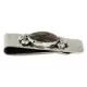 Handmade Certified Authentic Navajo Nickel and .925 Sterling Silver Natural Jasper Native American Money Clip 11250-51 Handmade Certified Authentic Navajo Nickel and .925 Sterling Silver Natural Jasper Native American Money Clip 11250-51