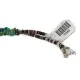 $430 Handmade Certified Authentic .925 Sterling Silver Navajo Natural Carico Lake and Turquoise Native American Necklace 15030-21-15360