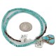 $470 Handmade Certified Authentic .925 Sterling Silver Navajo Natural Turquoise Native American Necklace 15390-15275