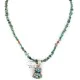 .925 Sterling Silver Navajo Certified Authentic Turquoise Pink Quartz Native American Necklace 15029-15794-5 .925 Sterling Silver Navajo Certified Authentic Turquoise Pink Quartz Native American Necklace 15029-15794-5