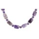Certified Authentic Navajo Nickel Natural Amethyst Native American Necklace 17015