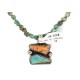 .925 Sterling Silver Certified Authentic Navajo Natural Turquoise Spiny Oyster Lapis Native American Necklace 14785-15781