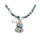 .925 Sterling Silver Navajo Certified Authentic Turquoise Pink Quartz Native American Necklace 15029-15794-5 .925 Sterling Silver Navajo Certified Authentic Turquoise Pink Quartz Native American Necklace 15029-15794-5