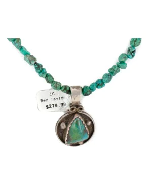 .925 Sterling Silver Navajo Certified Authentic Turquoise Quartz Native American Necklace 14545-15-790102 .925 Sterling Silver Navajo Certified Authentic Turquoise Quartz Native American Necklace 14545-15-790102