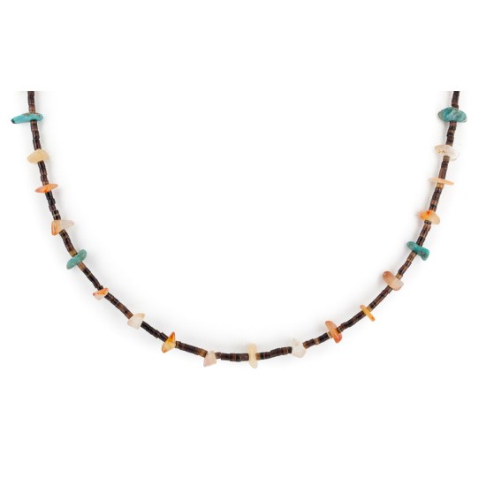 Certified Authentic Navajo .925 Sterling Silver Natural Turquoise Carnelian Native American Necklace Chain 750191 Certified Authentic Navajo .925 Sterling Silver Natural Turquoise Carnelian Native American Necklace Chain 750191
