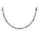 Certified Authentic Navajo .925 Sterling Silver Natural Turquoise Carnelian Native American Necklace Chain 750191 Certified Authentic Navajo .925 Sterling Silver Natural Turquoise Carnelian Native American Necklace Chain 750191