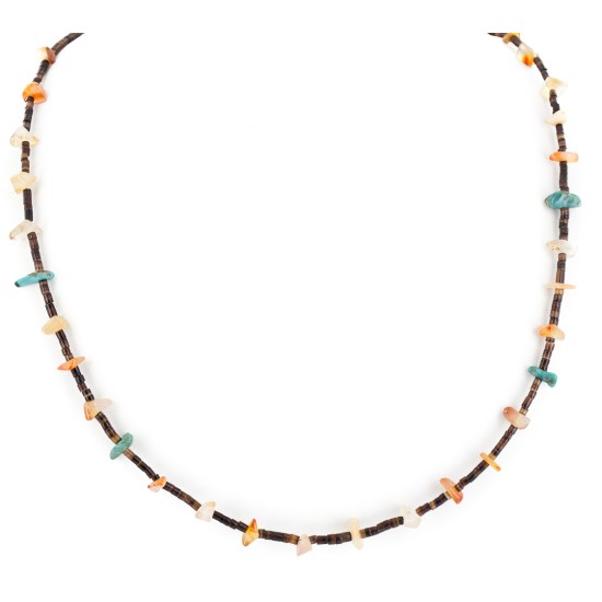Certified Authentic Navajo .925 Sterling Silver Natural Turquoise Carnelian Native American Necklace Chain 750191 Certified Authentic Navajo .925 Sterling Silver Natural Turquoise Carnelian Native American Necklace Chain 750191