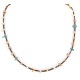 Certified Authentic Navajo .925 Sterling Silver Natural Turquoise Carnelian Native American Necklace Chain 750191 Certified Authentic Navajo .925 Sterling Silver Natural Turquoise Carnelian Native American Necklace Chain 750191