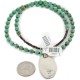 .925 Sterling Silver Certified Authentic Navajo Natural Turquoise Native American Necklace 15003-1-15338