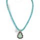 .925 Sterling Silver Certified Authentic Navajo Natural Turquoise Native American Necklace 14798-5-15398 .925 Sterling Silver Certified Authentic Navajo Natural Turquoise Native American Necklace 14798-5-15398
