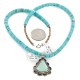 .925 Sterling Silver Certified Authentic Navajo Natural Turquoise Native American Necklace 14798-5-15398 .925 Sterling Silver Certified Authentic Navajo Natural Turquoise Native American Necklace 14798-5-15398