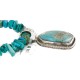 .925 Sterling Silver Navajo Certified Authentic Natural Turquoise Native American Necklace 14807-20-15222