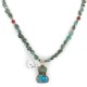 .925 Sterling Silver Navajo Turquoise Coral Necklace NB151210215816