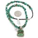 .925 Sterling Silver Navajo Turquoise Necklace 740111-15929-10 .925 Sterling Silver Navajo Turquoise Necklace 740111-15929-10