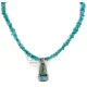 .925 Sterling Silver Certified Authentic Navajo Turquoise Native American Necklace 14476-6-15393 .925 Sterling Silver Certified Authentic Navajo Turquoise Native American Necklace 14476-6-15393