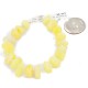 Certified Authentic Navajo Nickel Natural Yellow Agate Native American Bracelet 12932-2