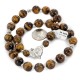Certified Authentic Navajo Natural Tigers Eye Native American Necklace 25288