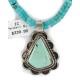 .925 Sterling Silver Certified Authentic Navajo Natural Turquoise Native American Necklace 14798-5-15398 .925 Sterling Silver Certified Authentic Navajo Natural Turquoise Native American Necklace 14798-5-15398