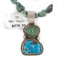 .925 Sterling Silver Navajo Turquoise Coral Necklace NB151210215816