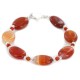Certified Authentic Navajo Nickel Natural Carnelian Native American Bracelet 12931-2 Certified Authentic Navajo Nickel Natural Carnelian Native American Bracelet 12931-2