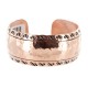 Handmade Certified Authentic Hammered Navajo Pure Copper Native American Bracelet 12941