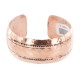 Handmade Hammered Certified Authentic Navajo Pure Copper Native American Bracelet 12942-1