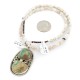 .925 Sterling Silver Navajo Certified Authentic White Howlite Native American Necklace 12926-4-25289 .925 Sterling Silver Navajo Certified Authentic White Howlite Native American Necklace 12926-4-25289