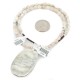 .925 Sterling Silver Navajo Certified Authentic White Howlite Native American Necklace 12926-4-25289