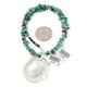 .925 Sterling Silver Navajo Certified Authentic Turquoise Coral Native American Necklace 12923-2-25289