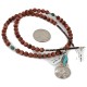 Vintage Style Buffalo Nickel and .925 Sterling Silver Handmade Certified Authentic Navajo Natural Turquoise Goldstone Native American Necklace 24412-2-16076-8 Vintage Style Buffalo Nickel and .925 Sterling Silver Handmade Certified Authentic Navajo Natural Turquoise Goldstone Native American Necklace 24412-2-16076-8