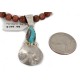Vintage Style Buffalo Nickel and .925 Sterling Silver Handmade Certified Authentic Navajo Natural Turquoise Goldstone Native American Necklace 24412-2-16076-8 Vintage Style Buffalo Nickel and .925 Sterling Silver Handmade Certified Authentic Navajo Natural Turquoise Goldstone Native American Necklace 24412-2-16076-8