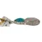 Vintage Style Buffalo Nickel and .925 Sterling Silver Handmade Certified Authentic Navajo Natural Turquoise Native American Necklace 24412-3 Vintage Style Buffalo Nickel and .925 Sterling Silver Handmade Certified Authentic Navajo Natural Turquoise Native American Necklace 24412-3