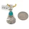Vintage Style Buffalo Nickel and .925 Sterling Silver Handmade Certified Authentic Navajo Natural Turquoise Native American Necklace 24412-3 Vintage Style Buffalo Nickel and .925 Sterling Silver Handmade Certified Authentic Navajo Natural Turquoise Native American Necklace 24412-3