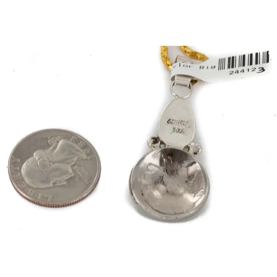 Vintage Style Buffalo Nickel and .925 Sterling Silver Handmade Certified Authentic Navajo Natural Turquoise Native American Necklace 24412-3 Vintage Style Buffalo Nickel and .925 Sterling Silver Handmade Certified Authentic Navajo Natural Turquoise Native American Necklace 24412-3