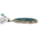 .925 Sterling Silver Handmade Certified Authentic Navajo Natural Carico Turquoise Native American Necklace 24410-2-15786