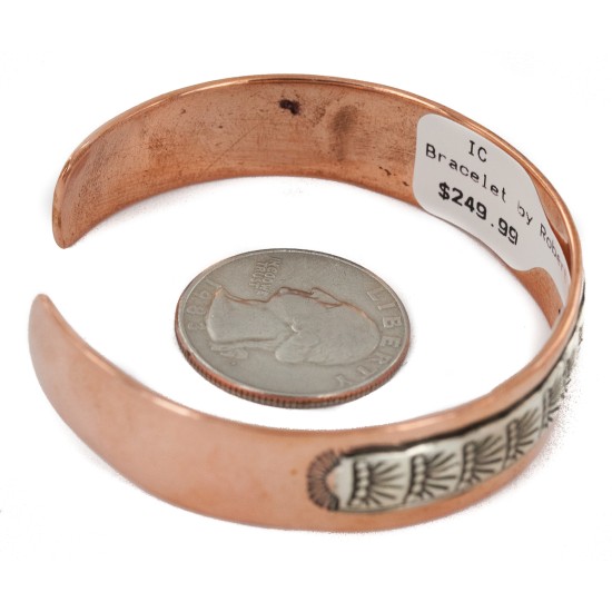Handmade Navajo .925 Sterling Silver and Pure Copper Bracelet NB151219200238 Handmade Navajo .925 Sterling Silver and Pure Copper Bracelet NB151219200238