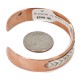 Handmade .925 Sterling Silver and Pure Copper Certified Authentic Navajo Native American Bracelet 12703-8