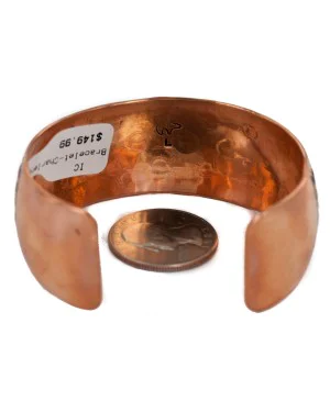 Navajo Handmade Certified Authentic Pure Copper Native American Bracelet 12777-43 Navajo Handmade Certified Authentic Pure Copper Native American Bracelet 12777-43