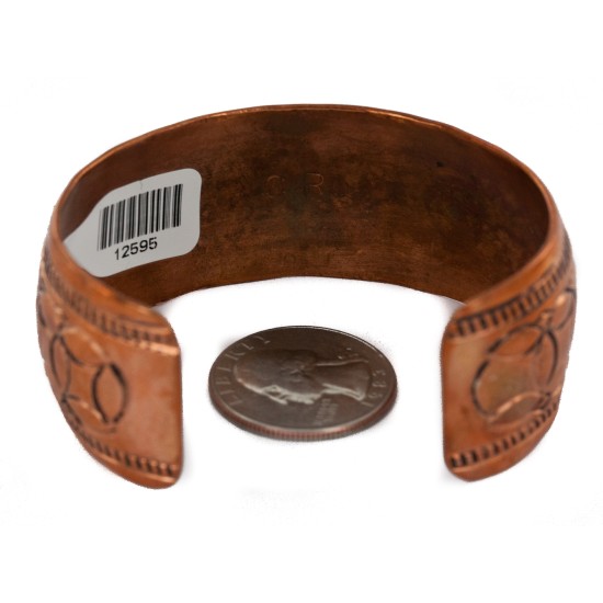 Navajo Handmade Certified Authentic Pure Copper Native American Bracelet 12595-31 Navajo Handmade Certified Authentic Pure Copper Native American Bracelet 12595-31