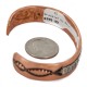 Handmade Certified Authentic Navajo Pure Copper and .925 Sterling Silver Native American Bracelet 12696-11