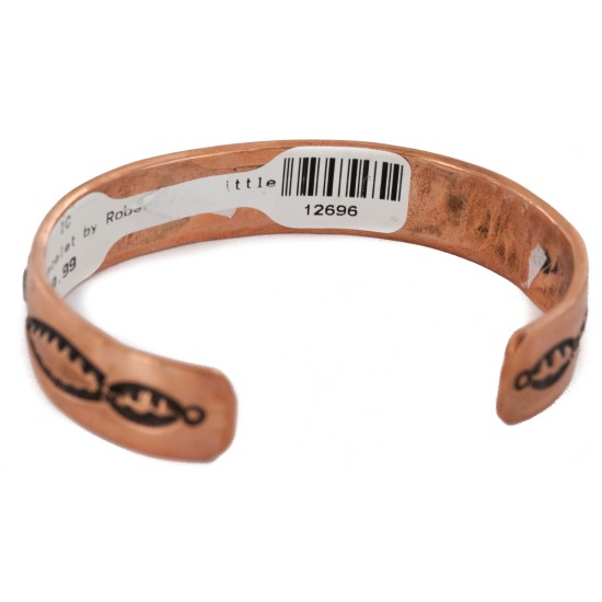 Handmade Navajo Pure Copper and .925 Sterling Silver Bracelet NB151220001247