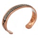 Handmade Navajo Pure Copper and .925 Sterling Silver Bracelet NB151220001247