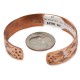 Bear Handmade Certified Authentic Navajo Pure .925 Sterling Silver and Copper Native American Bracelet 12762-74