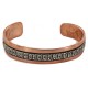 Handmade Certified Authentic Navajo Pure Copper and .925 Sterling Silver Native American Bracelet 12696-11