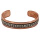 Handmade Navajo Pure Copper and .925 Sterling Silver Bracelet NB151220001247